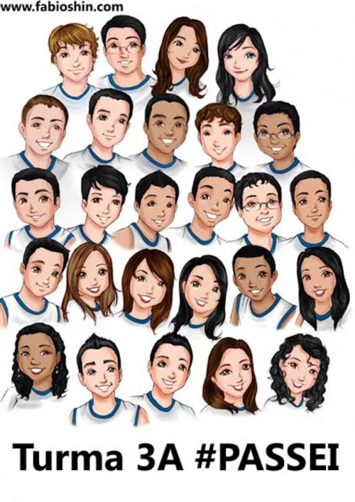 Caricatura - Formatura (Grupo) Caricatura - Formatura (Grupo)